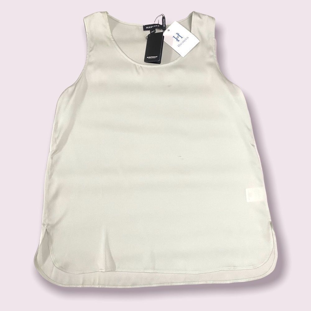 Repeat Cashmere brand Jade Silk Tank